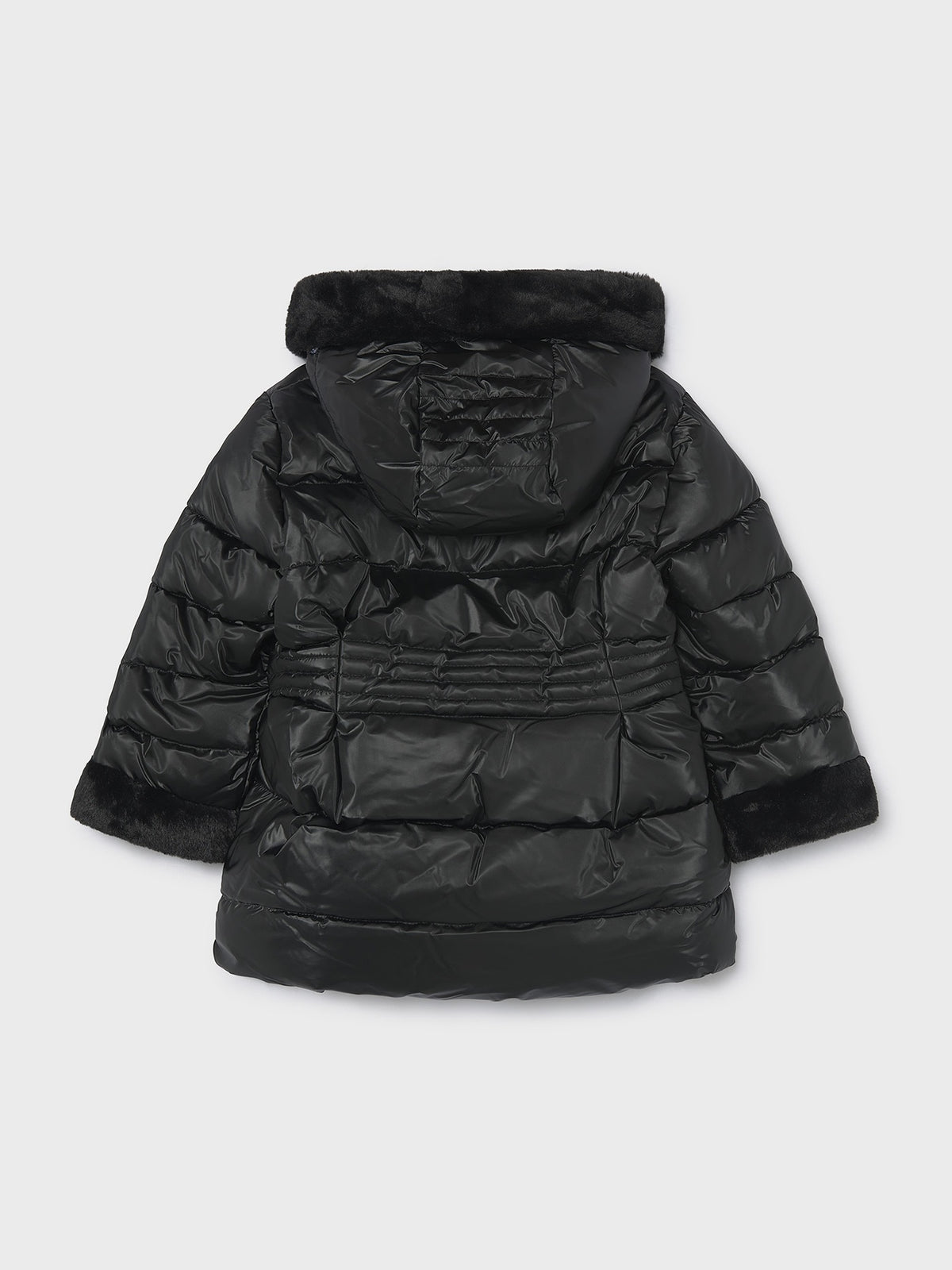 Blusão metalizado pelo Preto (Preto)  para Menina - Mayoral