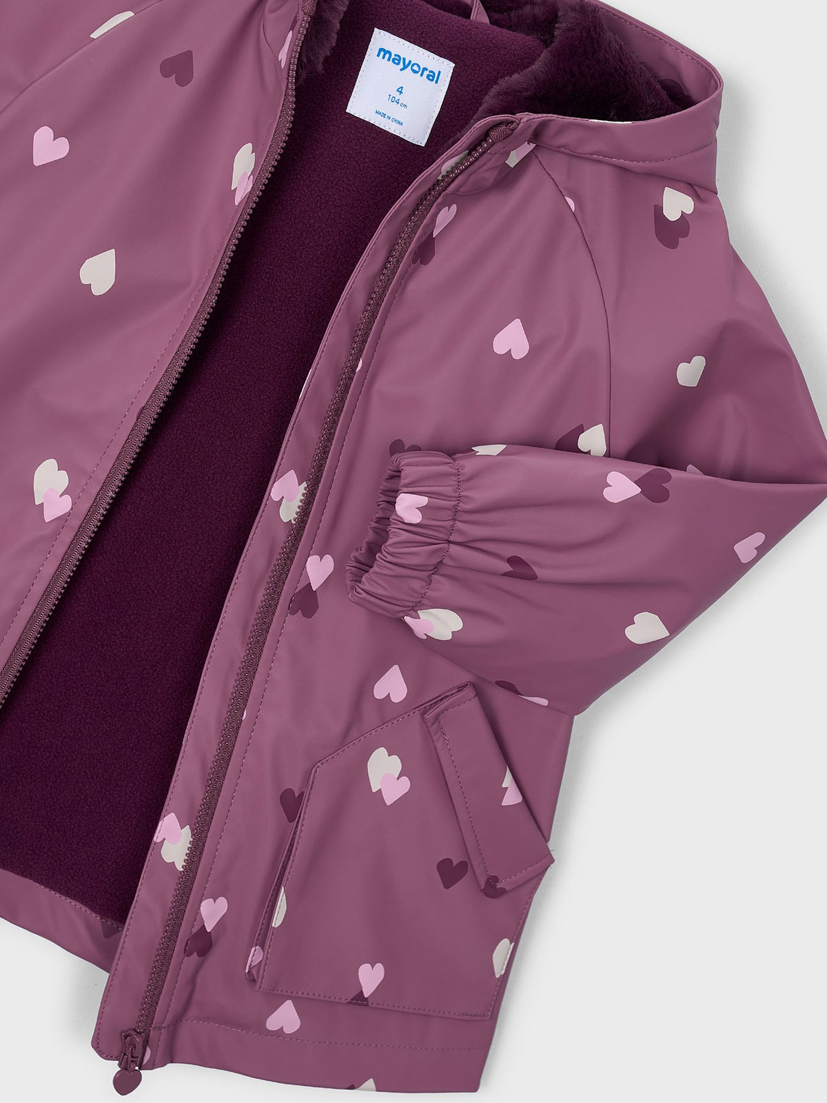 Parka com capucho pêlo Violeta (Violeta)  para Menina - Mayoral