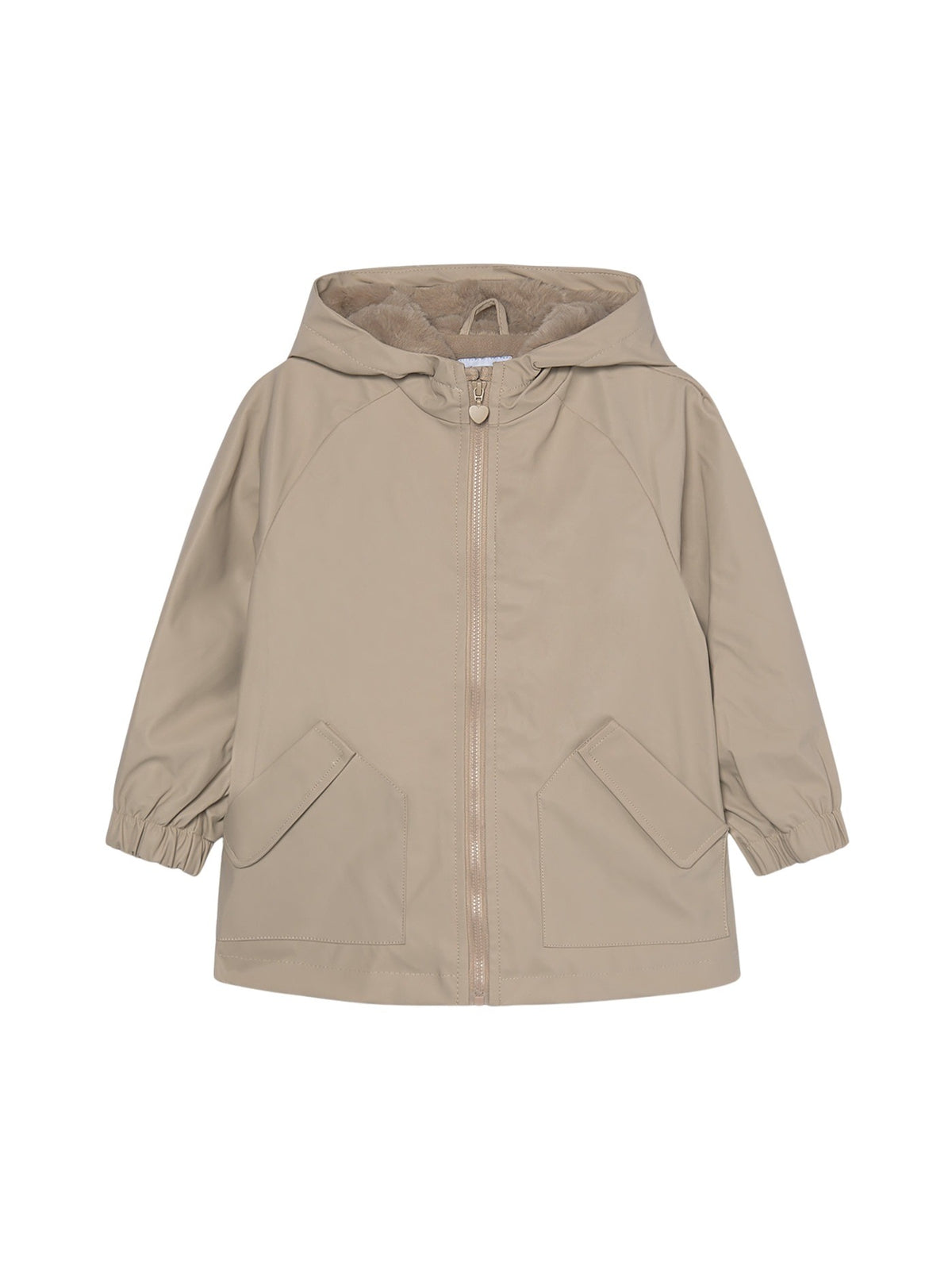 Parka com capucho pêlo Gofre (Castanho Claro)  para Menina - Mayoral
