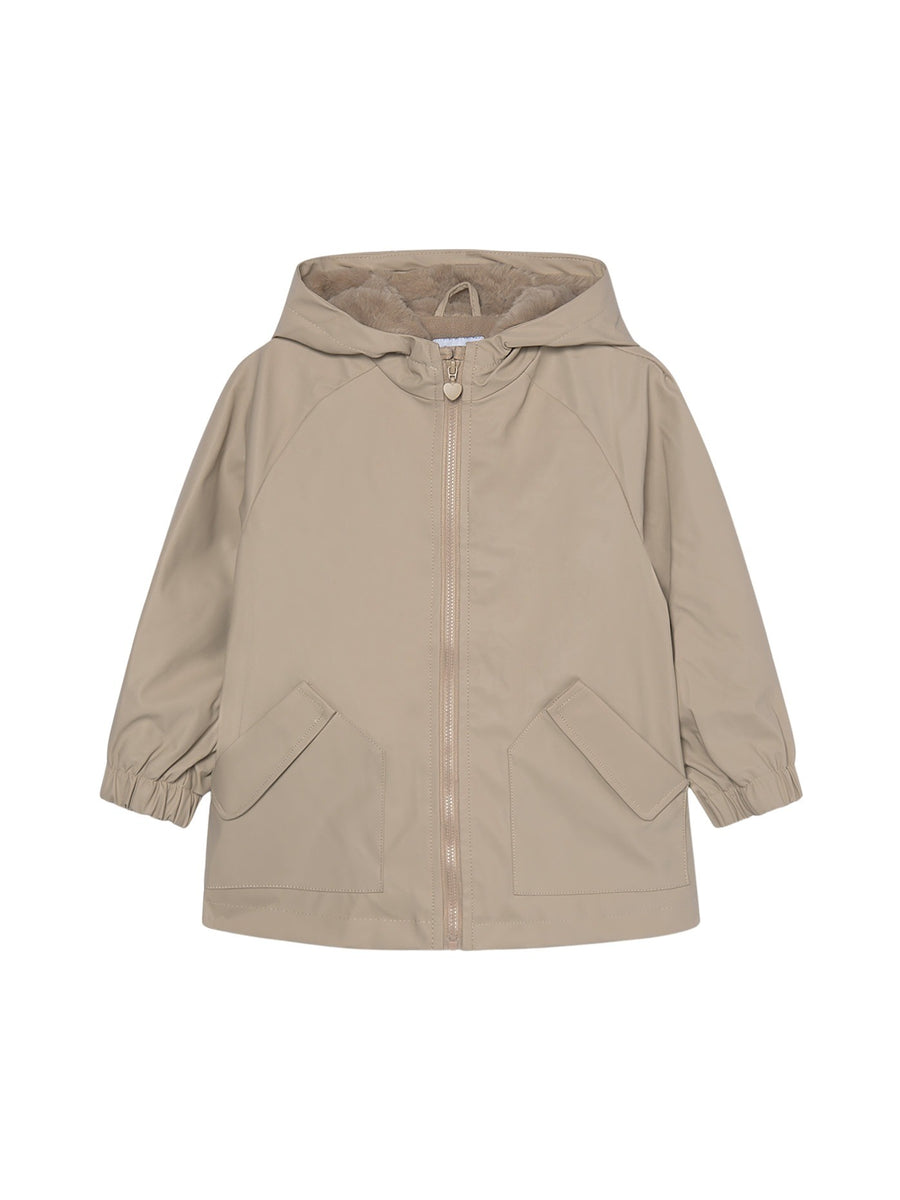 Parka com capucho pêlo Gofre (Castanho Claro)  para Menina - Mayoral