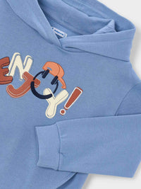 Sweat bordada Verde Azul (Celeste)  para Menino - Mayoral