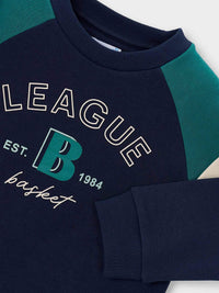 Sweat combinada "league" Azul (Marinho)  para Menino - Mayoral