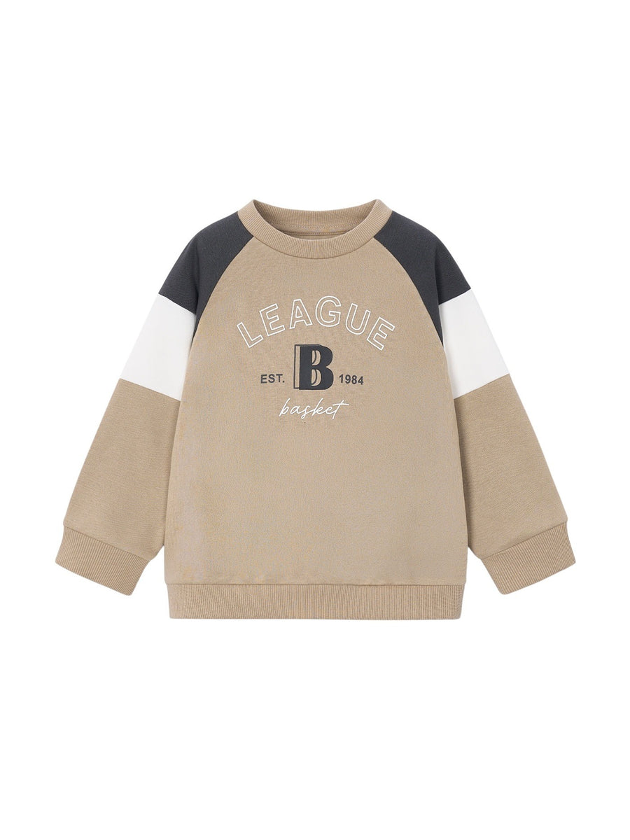 Sweat combinada "league" Avelã (Bege)  para Menino - Mayoral