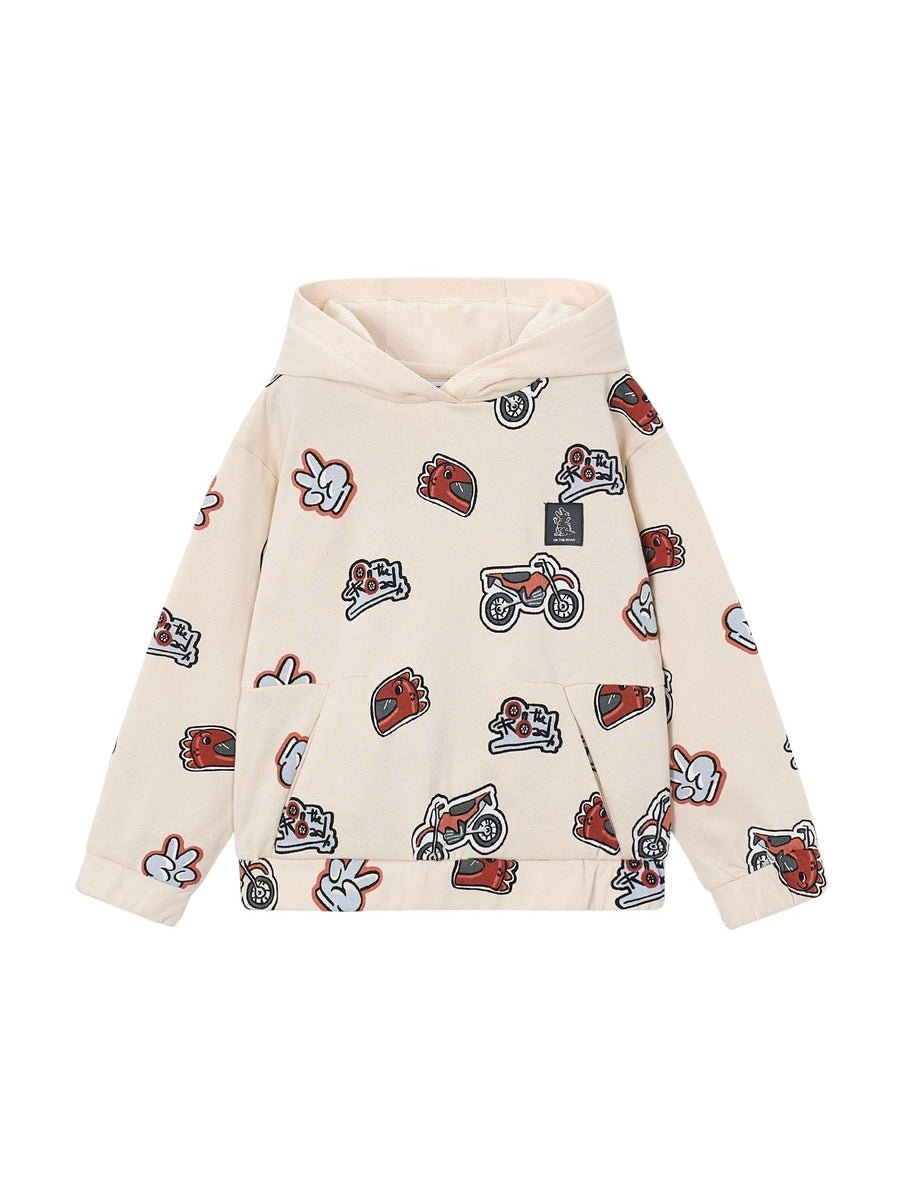 Sweat estampada Tofu (Bege)  para Menino - Mayoral