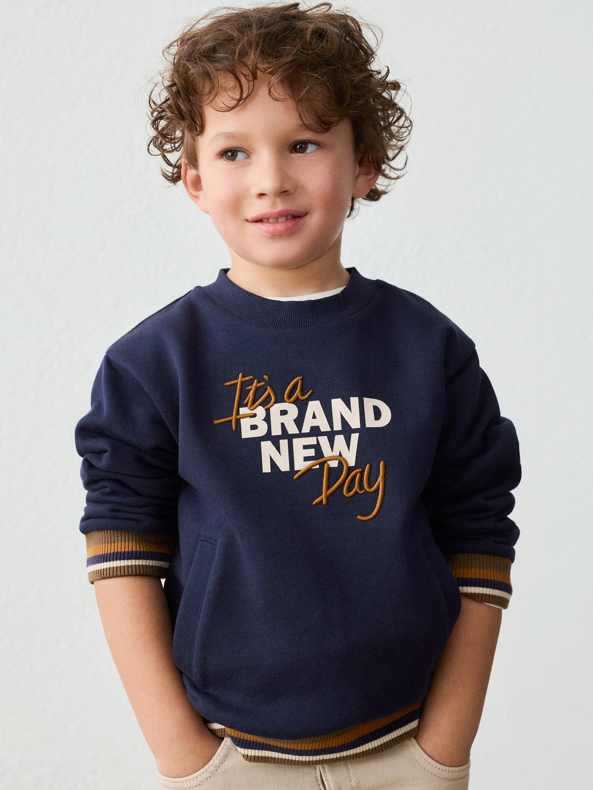 Sweat bordada Marinho (Marinho)  para Menino - Mayoral