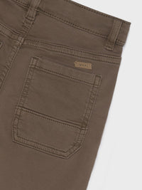 Calça soft 5b regular fit Cacau (Castanho)  para Menino - Mayoral