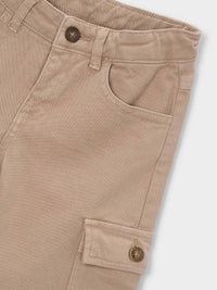 Calça cargo estruturada Dark topo (Castanho)  para Menino - Mayoral