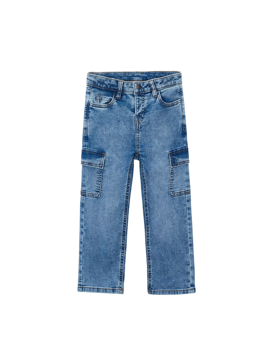 Calça soft denim cargo Claro (Ganga c/ Lavagem)  para Menino - Mayoral