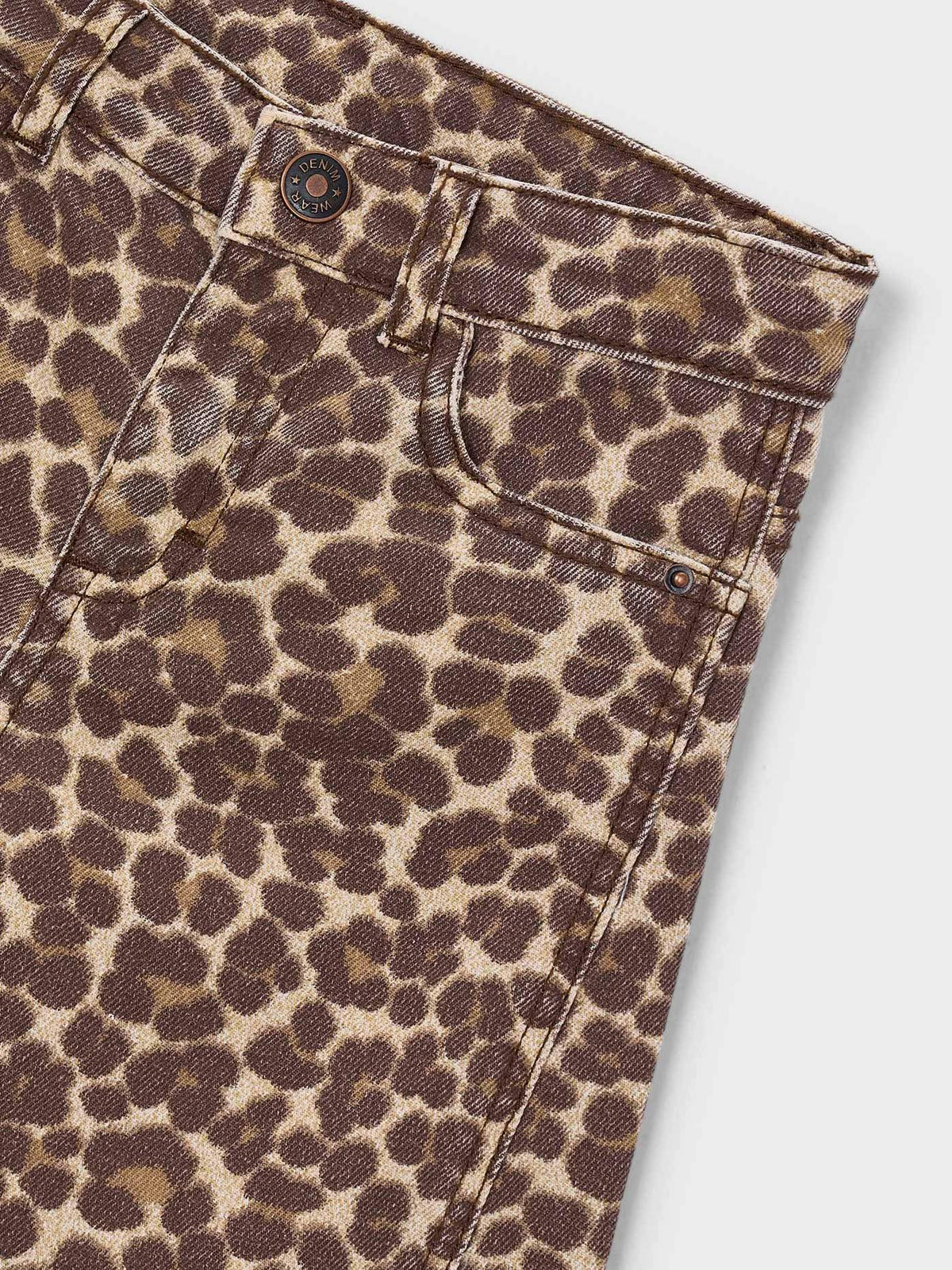 Calça sarja fantasia Castanha (Castanho)  para Menina - Mayoral