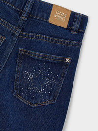 Calça denim fantasia Escuro (Marinho)  para Menina - Mayoral