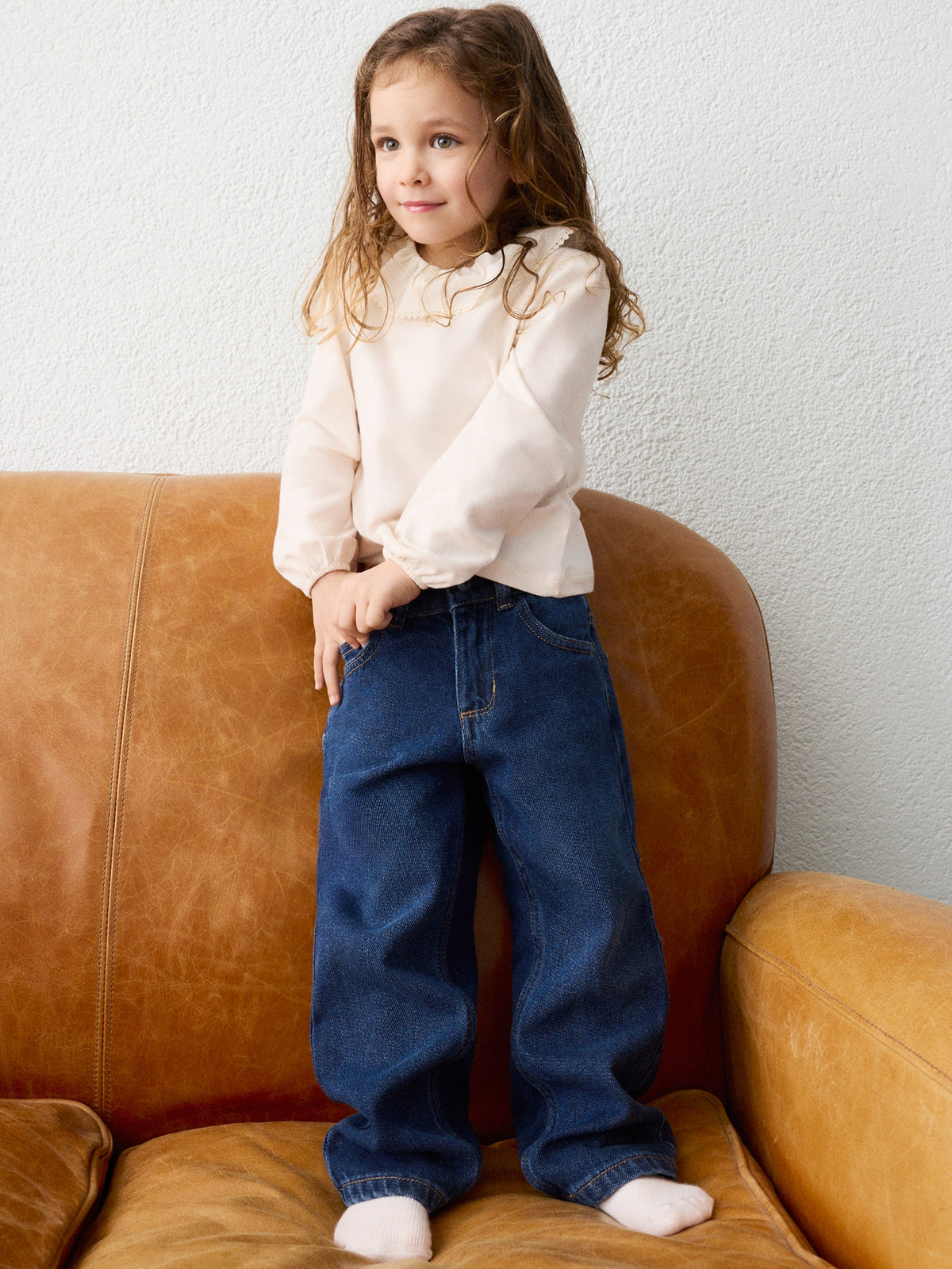 Calça denim fantasia Escuro (Marinho)  para Menina - Mayoral