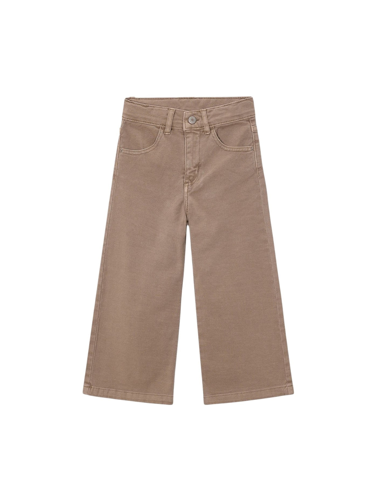 Calça sarja marine Gofre (Castanho Claro)  para Menina - Mayoral