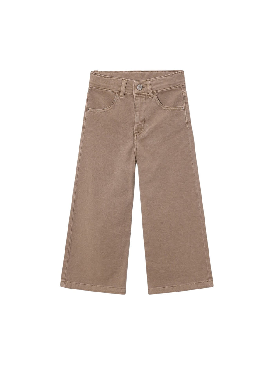 Calça sarja marine Gofre (Castanho Claro)  para Menina - Mayoral