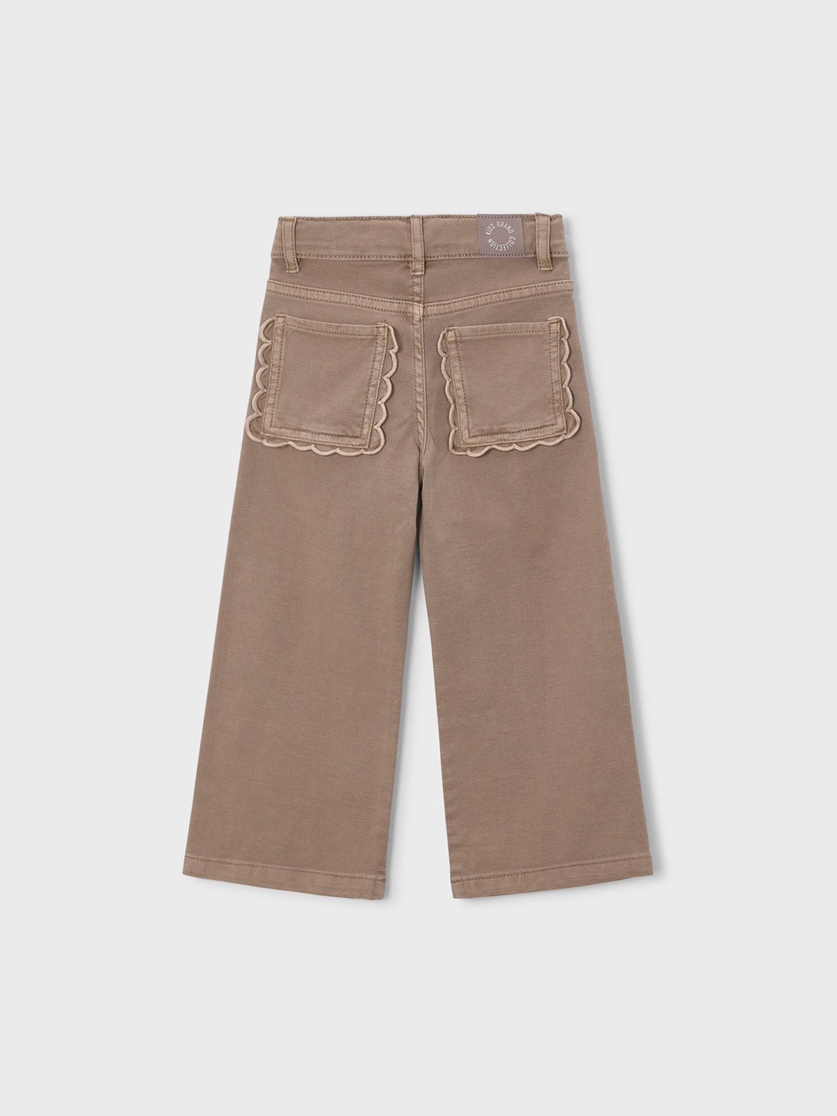 Calça sarja marine Gofre (Castanho Claro)  para Menina - Mayoral