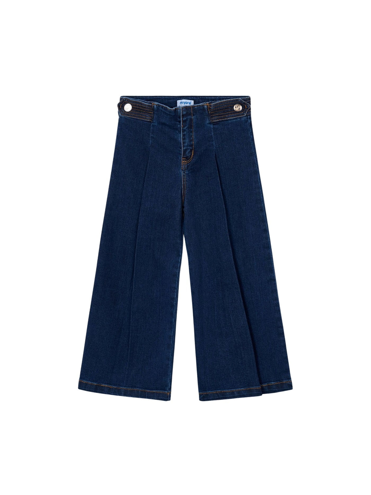 Calça ganga wide leg Super escu (Marinho)  para Menina - Mayoral