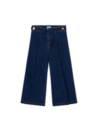 Calça ganga wide leg Super escu (Marinho)  para Menina - Mayoral