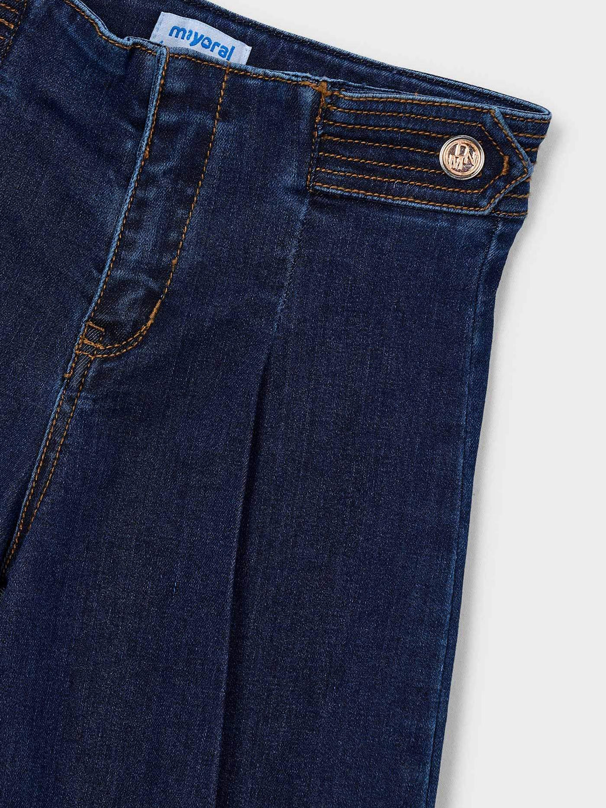 Calça ganga wide leg Super escu (Marinho)  para Menina - Mayoral