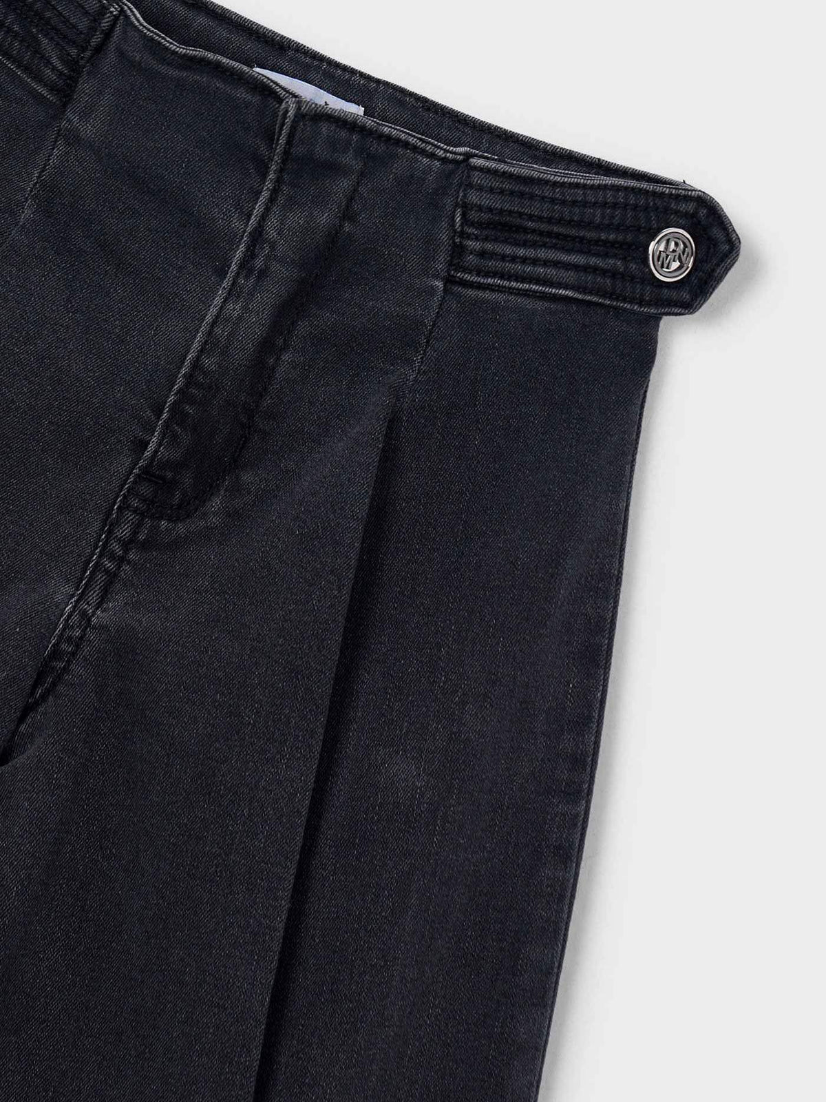 Calça ganga wide leg Carvão (Cinza Escuro)  para Menina - Mayoral