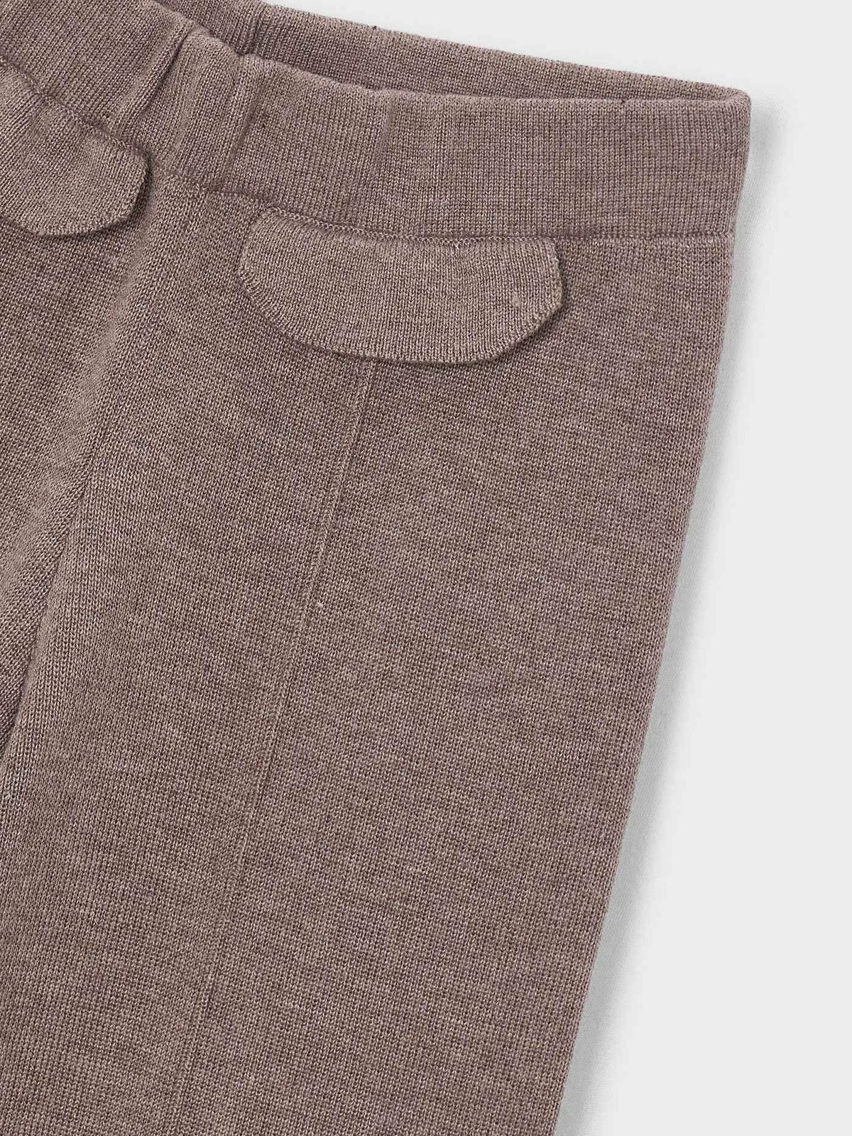 Calça tricô Moka mez (Castanho Claro)  para Menina - Mayoral