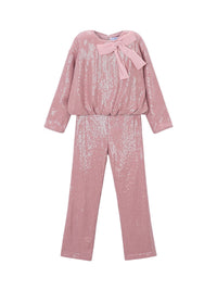 Conj. calça lantejoulas Quartzo (Rosa)  para Menina - Mayoral