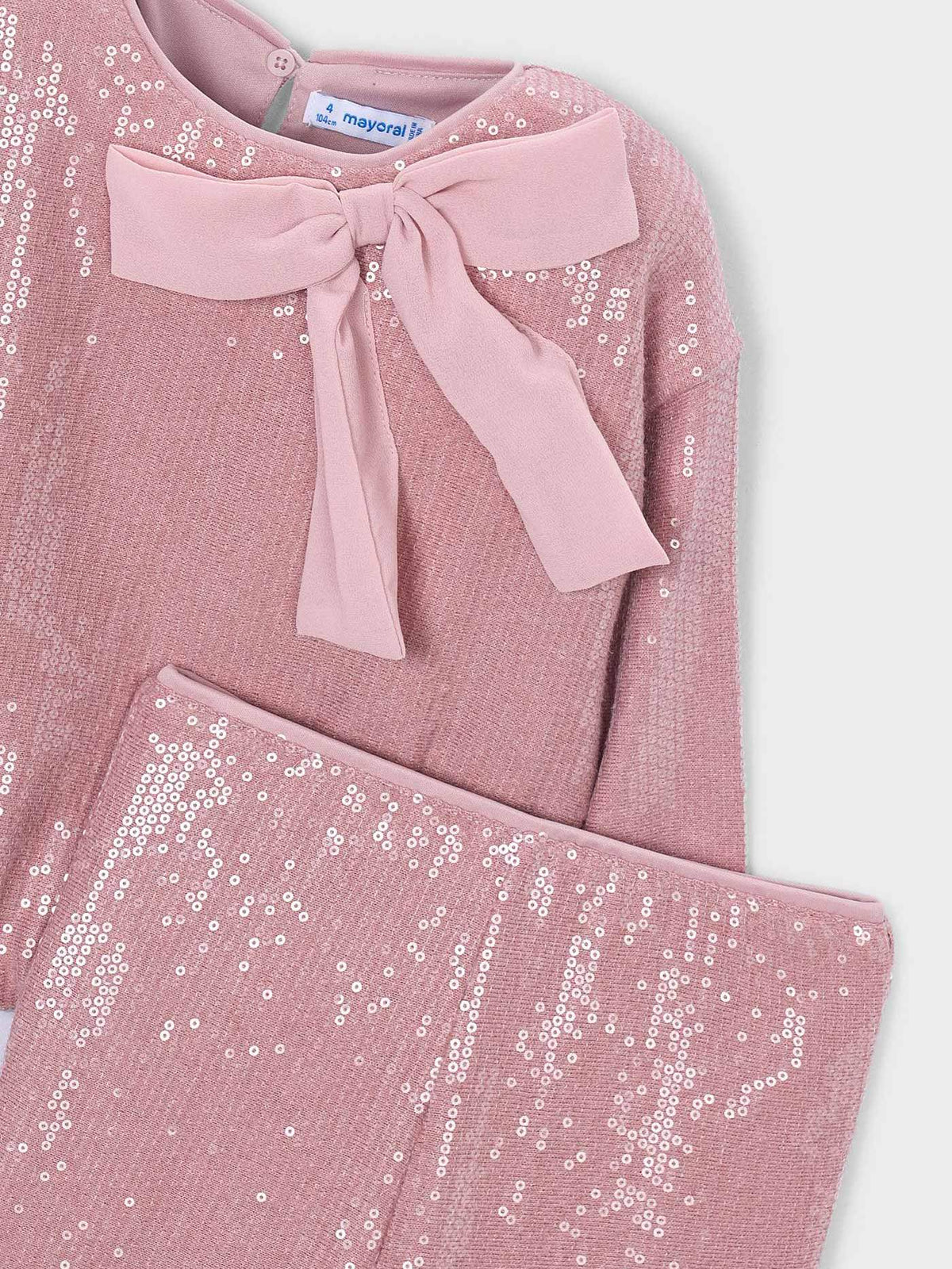 Conj. calça lantejoulas Quartzo (Rosa)  para Menina - Mayoral
