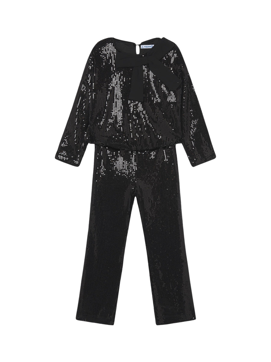 Conj. calça lantejoulas Preto (Preto)  para Menina - Mayoral