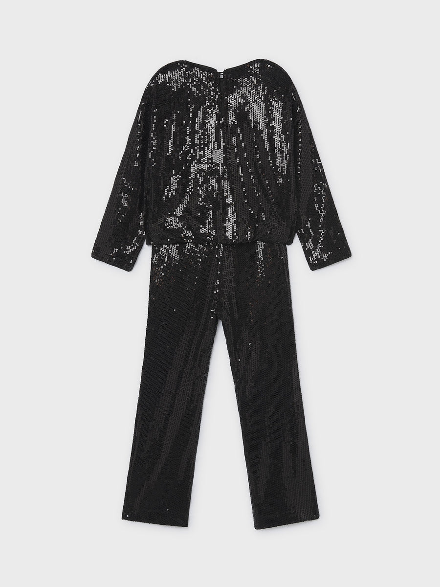 Conj. calça lantejoulas Preto (Preto)  para Menina - Mayoral