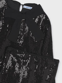 Conj. calça lantejoulas Preto (Preto)  para Menina - Mayoral
