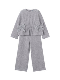 Conj. calça tricô Cinza mesc (Cinza Claro)  para Menina - Mayoral