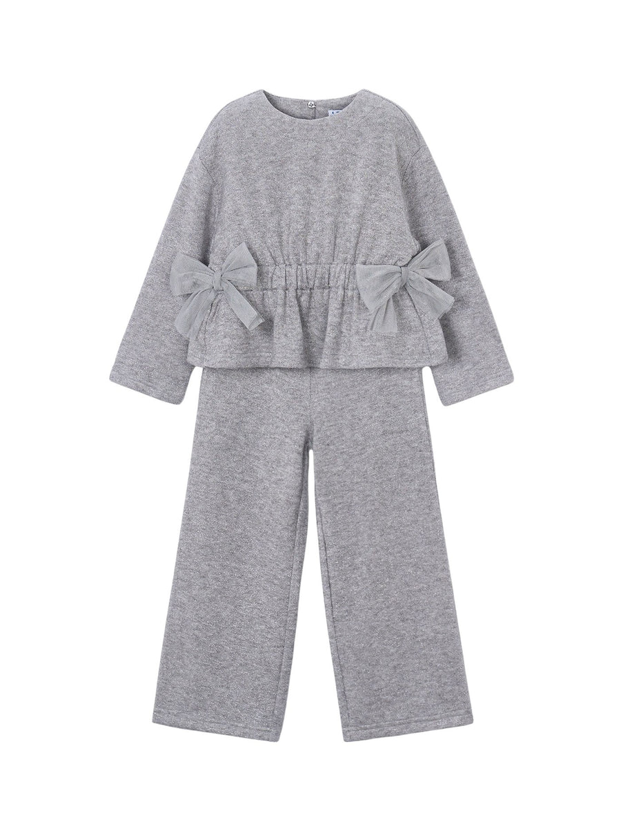 Conj. calça tricô Cinza mesc (Cinza Claro)  para Menina - Mayoral