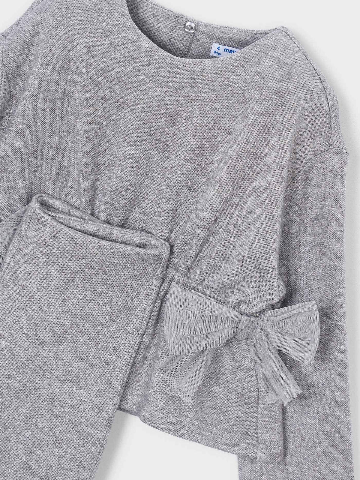 Conj. calça tricô Cinza mesc (Cinza Claro)  para Menina - Mayoral