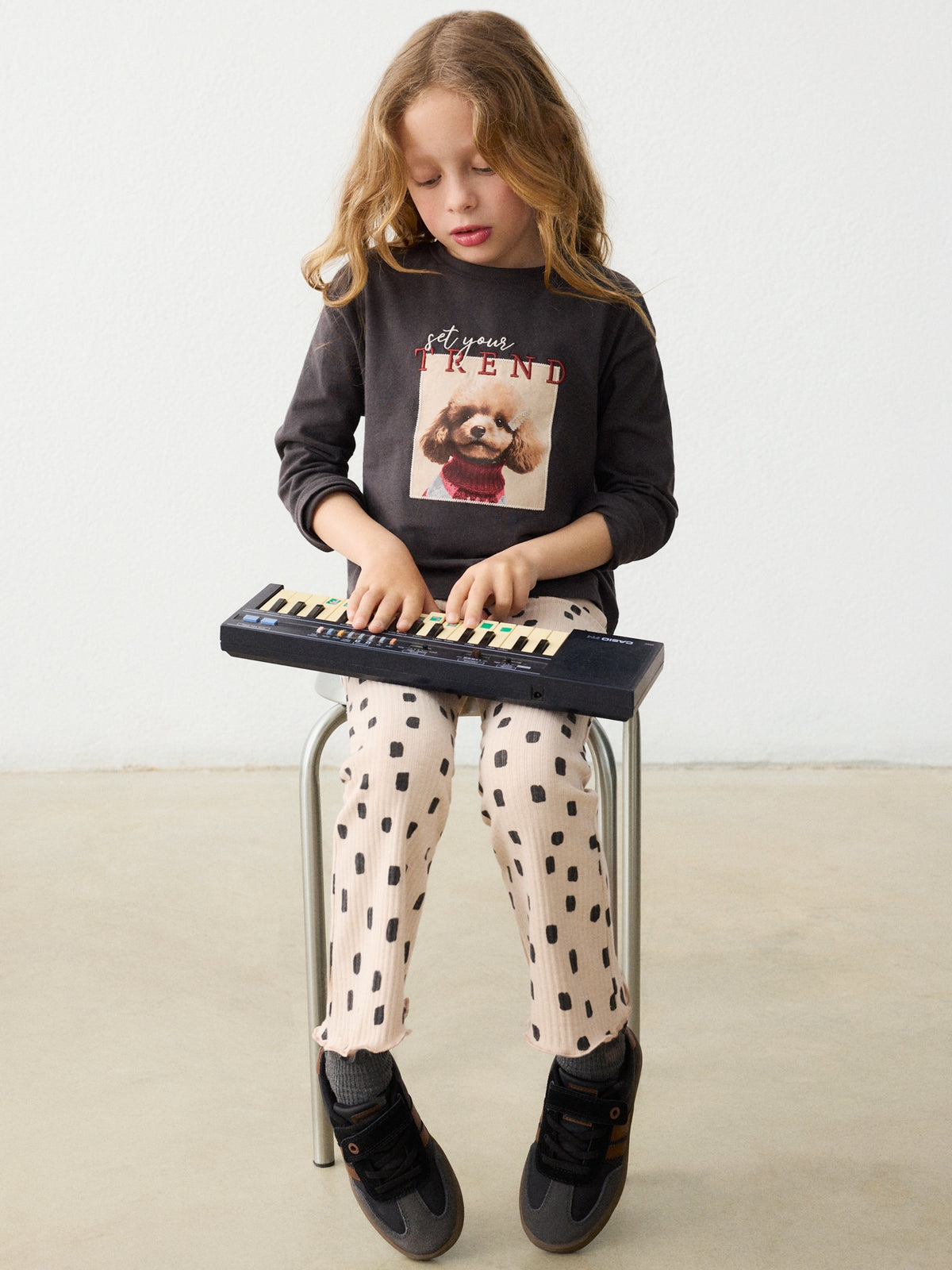 Leggings flare Quinoa vig (Bege)  para Menina - Mayoral
