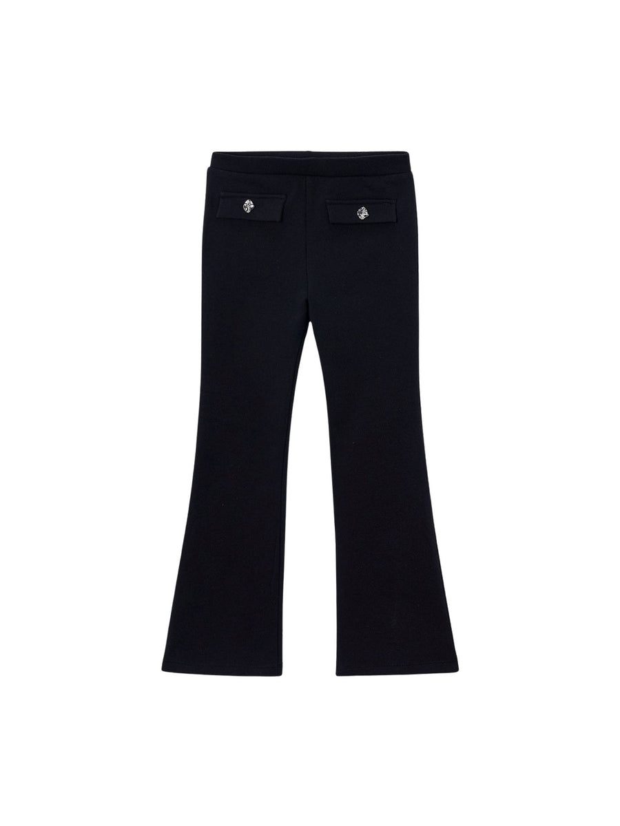 Leggings felpa flare Preto (Preto)  para Menina - Mayoral