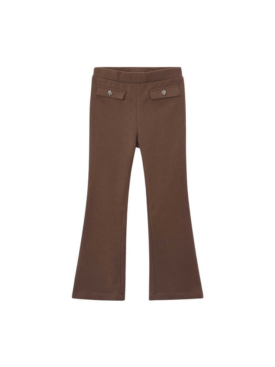 Leggings felpa flare Café (Castanho Escuro)  para Menina - Mayoral