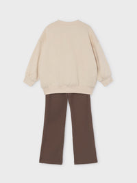 Conj. leggings flare Café (Castanho Escuro)  para Menina - Mayoral
