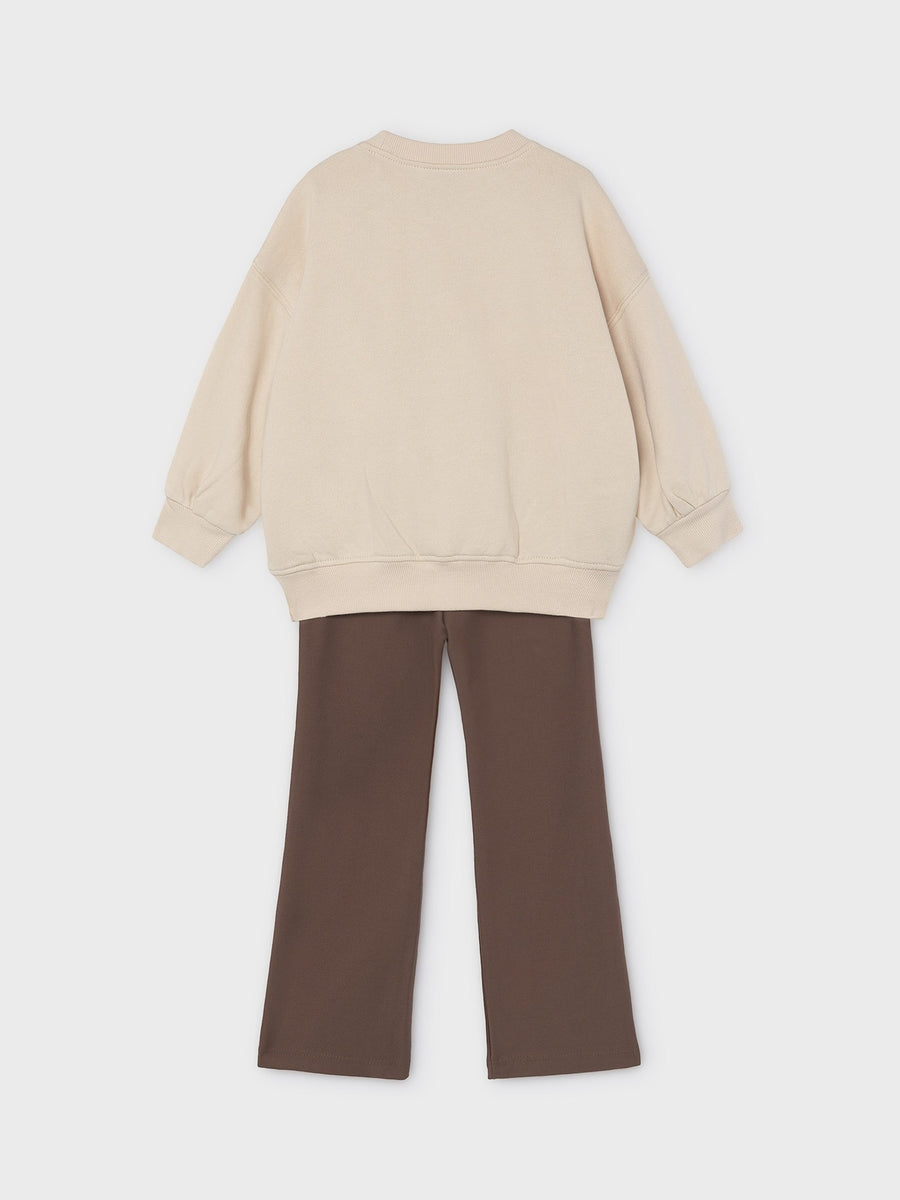 Conj. leggings flare Café (Castanho Escuro)  para Menina - Mayoral