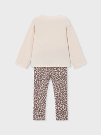 Conj. leggings estampadas Castanha (Castanho)  para Menina - Mayoral