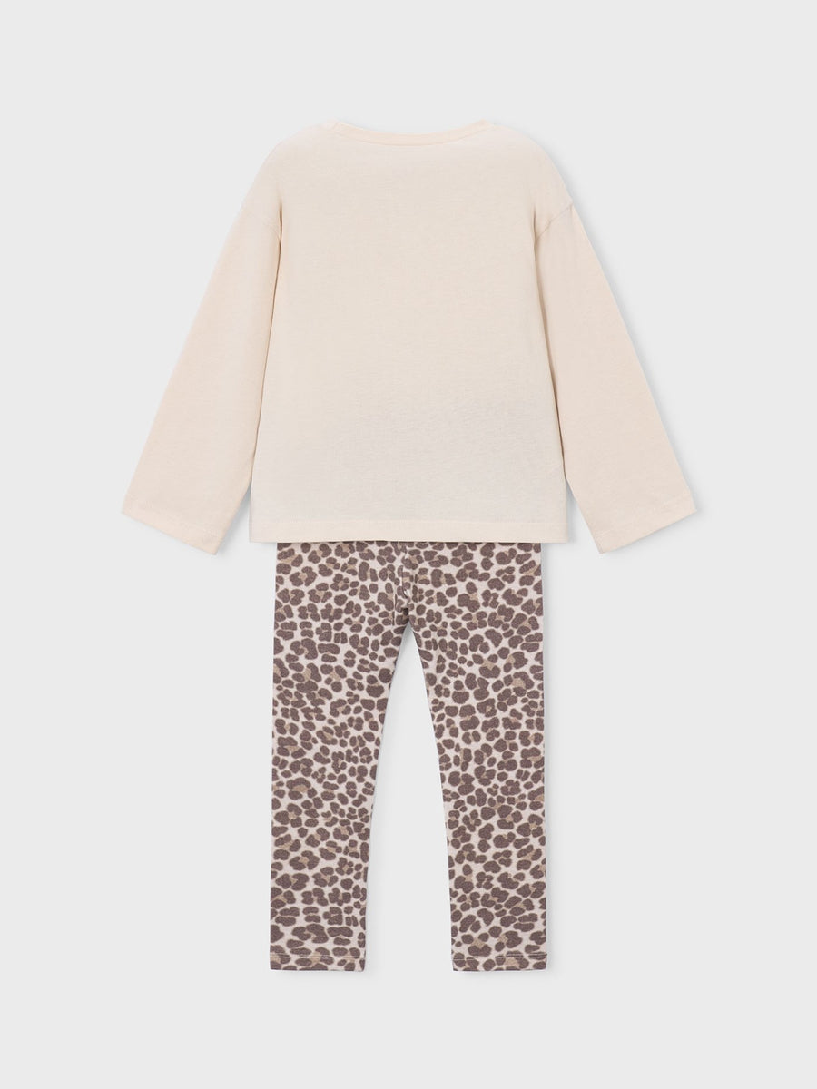 Conj. leggings estampadas Castanha (Castanho)  para Menina - Mayoral