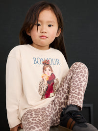 Conj. leggings estampadas Castanha (Castanho)  para Menina - Mayoral