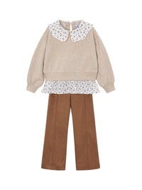 Conj. leggings antelina Toffee (Castanho Claro)  para Menina - Mayoral