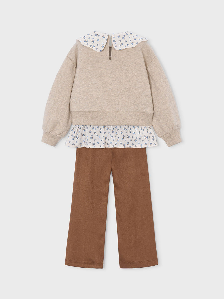 Conj. leggings antelina Toffee (Castanho Claro)  para Menina - Mayoral