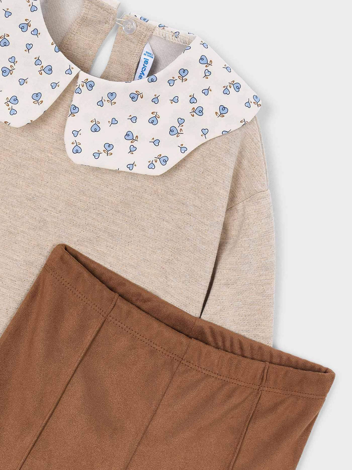 Conj. leggings antelina Toffee (Castanho Claro)  para Menina - Mayoral