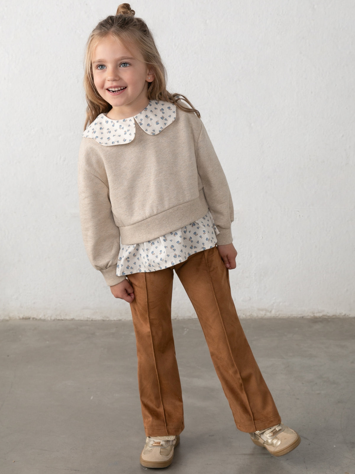 Conj. leggings antelina Toffee (Castanho Claro)  para Menina - Mayoral