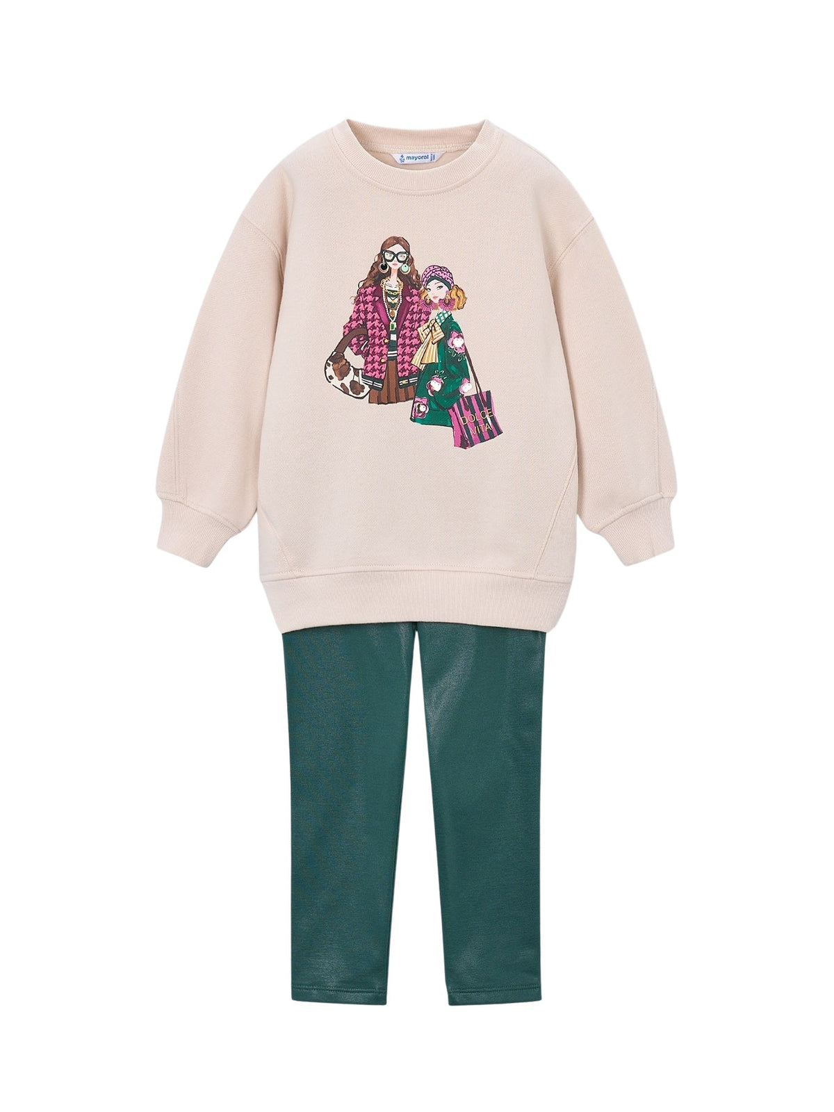 Conj. leggings blotch V.garrafa (Verde Escuro)  para Menina - Mayoral