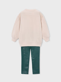 Conj. leggings blotch V.garrafa (Verde Escuro)  para Menina - Mayoral