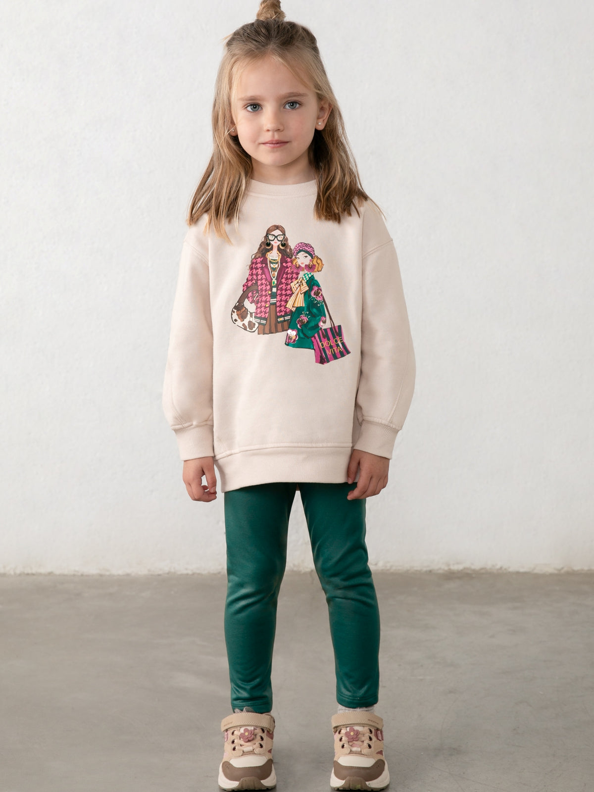 Conj. leggings blotch V.garrafa (Verde Escuro)  para Menina - Mayoral