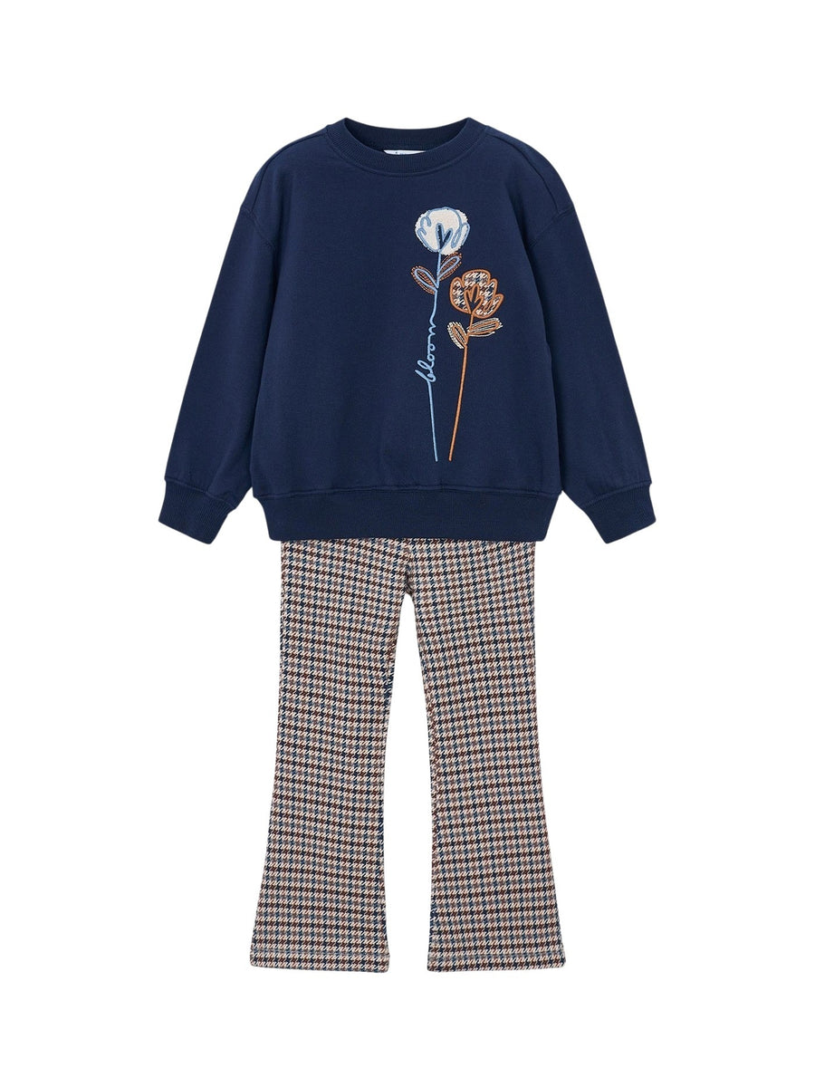 Conj. leggings felpa estampad Marinho (Marinho)  para Menina - Mayoral