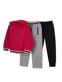 Fato treino capuz 2p Vermelho (Vermelho)  para Menino - Mayoral