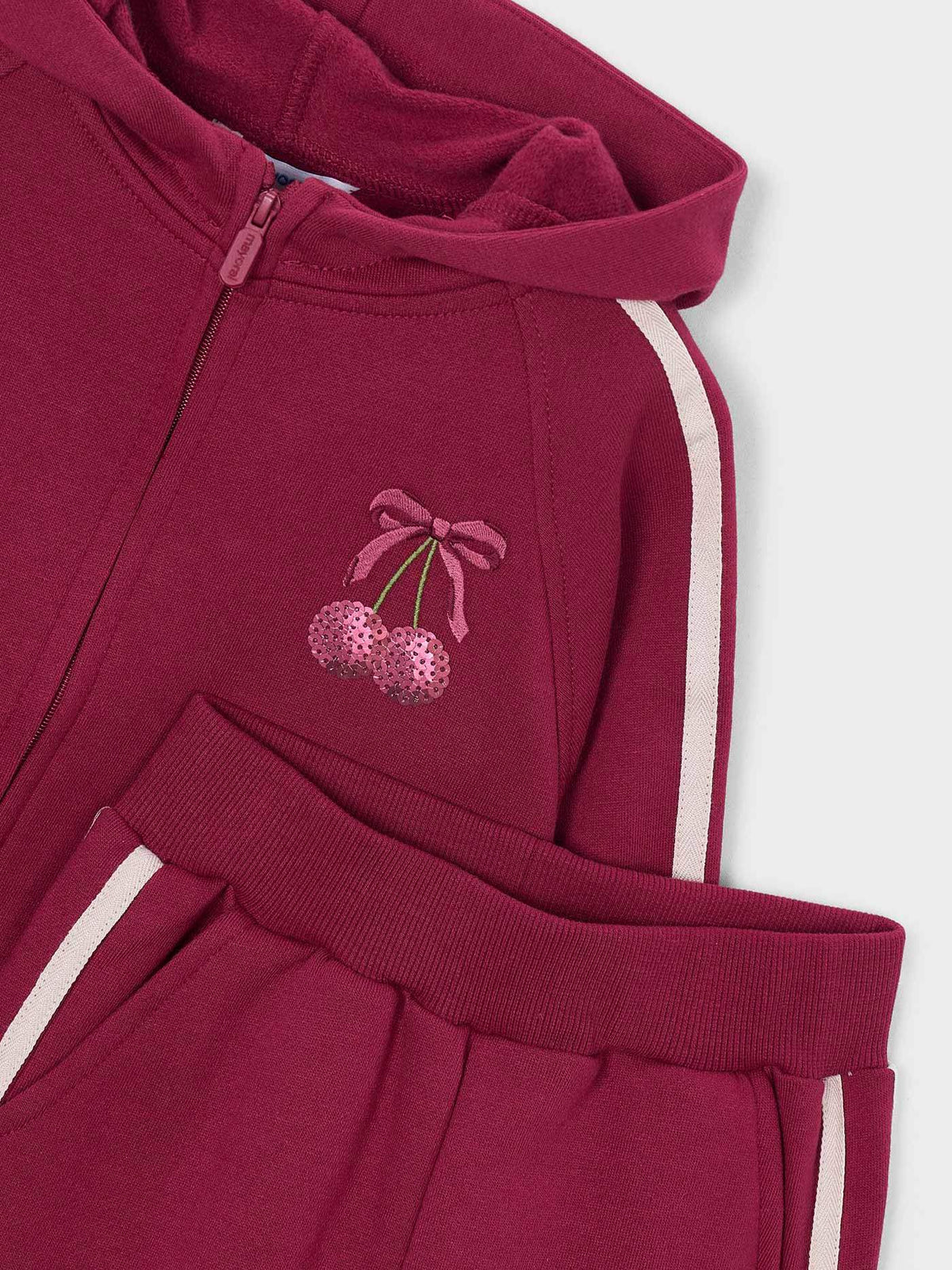 Fato treino laçadas Cherry (Bordeaux)  para Menina - Mayoral