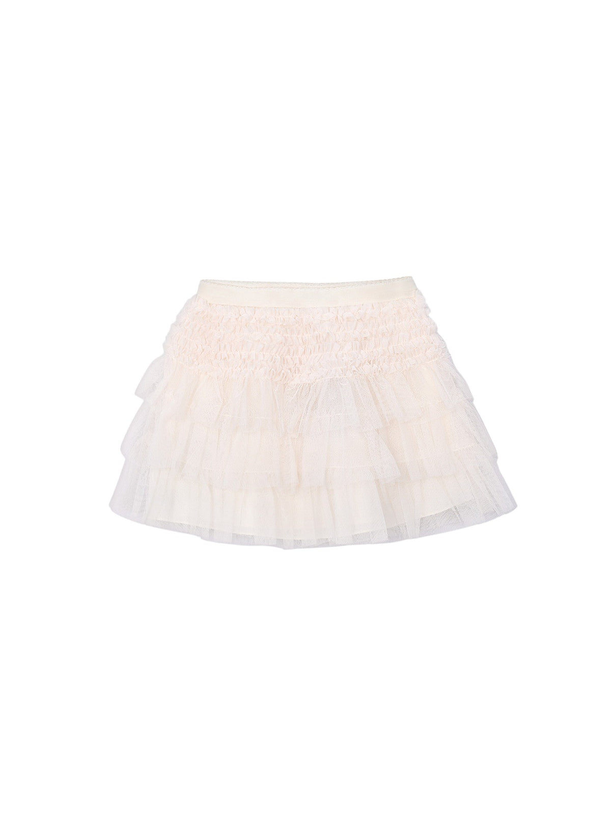 Saia tul folhos Soja (Creme / Pérola)  para Menina - Mayoral
